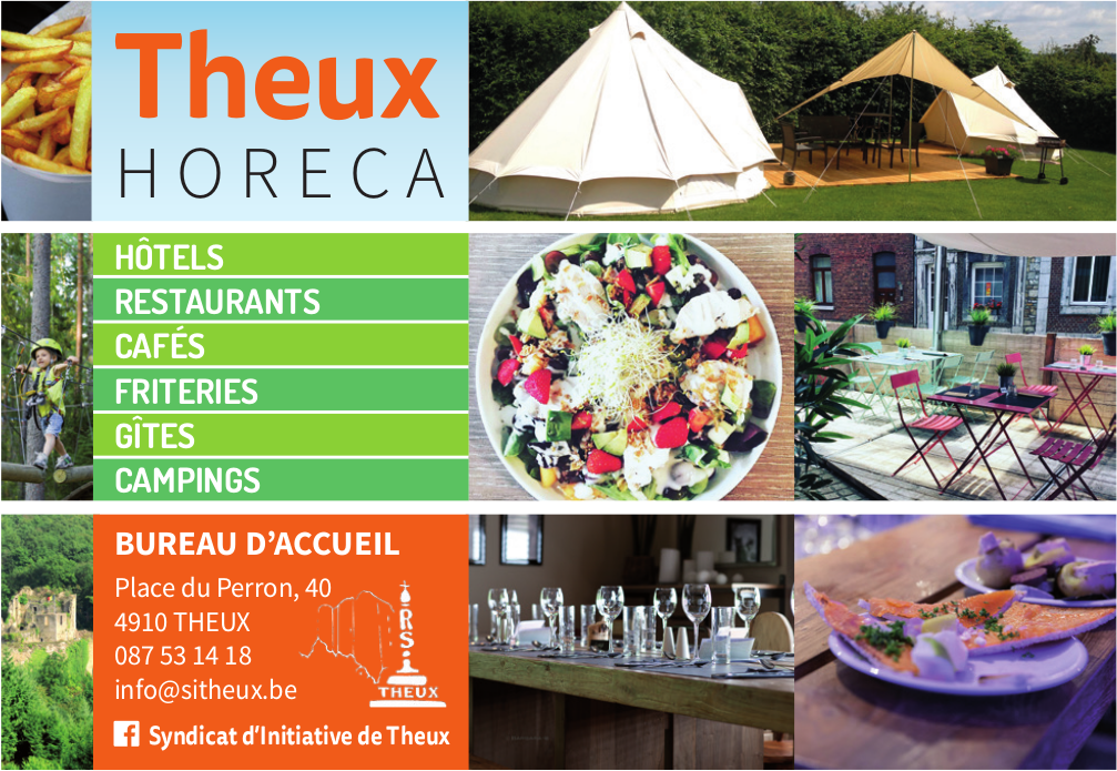 La Carte HORECA de Theux est disponible au bureau du SI